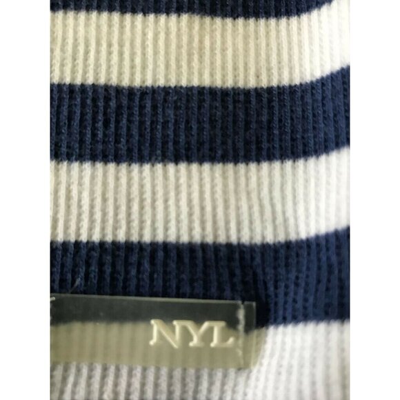 New York Laundry NYL Stretch Blue White Striped Women's Tank Top Camisole M NWT - Picture 5 of 7